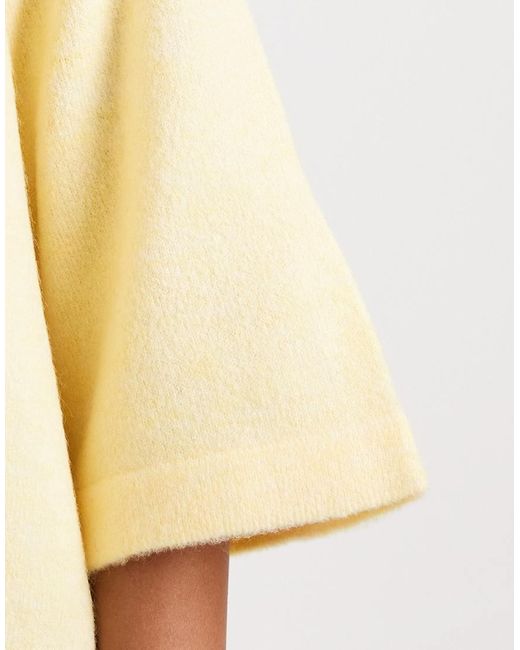 ONLY Natural Boxy Knitted T-shirt