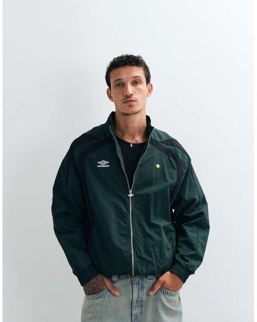 Umbro Blue Relaxed Track Jacket for men