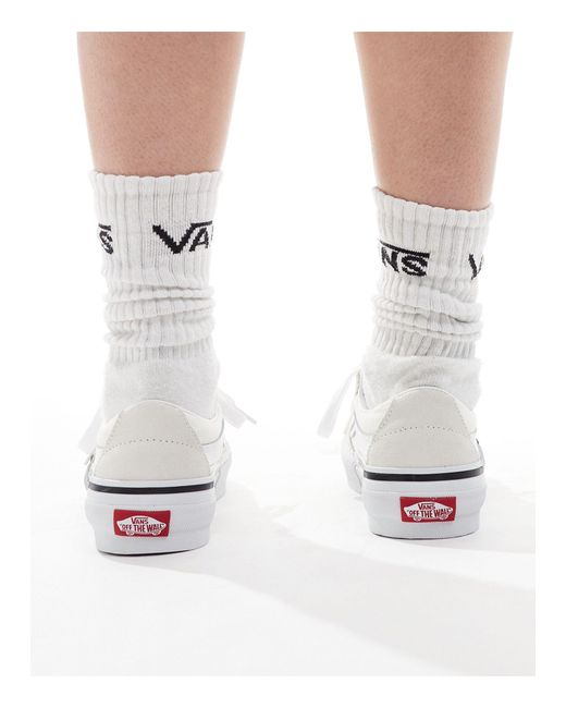 Sk8-low rearrange - sneakers basse sporco di Vans in White