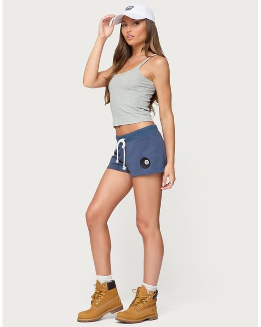 Edikted Blue Nelson Billiard Shorts