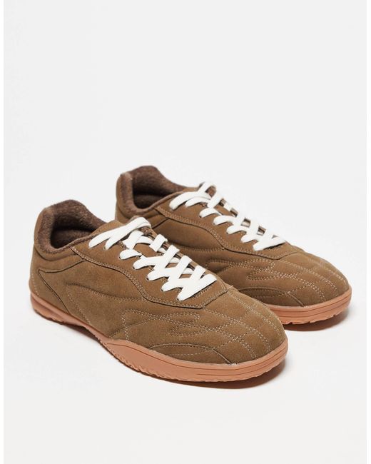 ASOS Brown Retro Trainers for men
