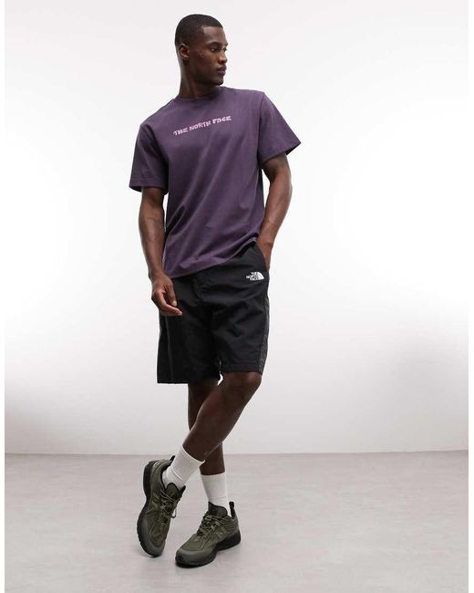 The North Face Purple Logo Twist Relaxed T-shirt for men