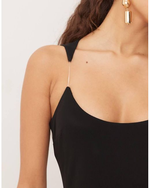 Mango White Capsule Round Neck Sleeveless Maxi Dress