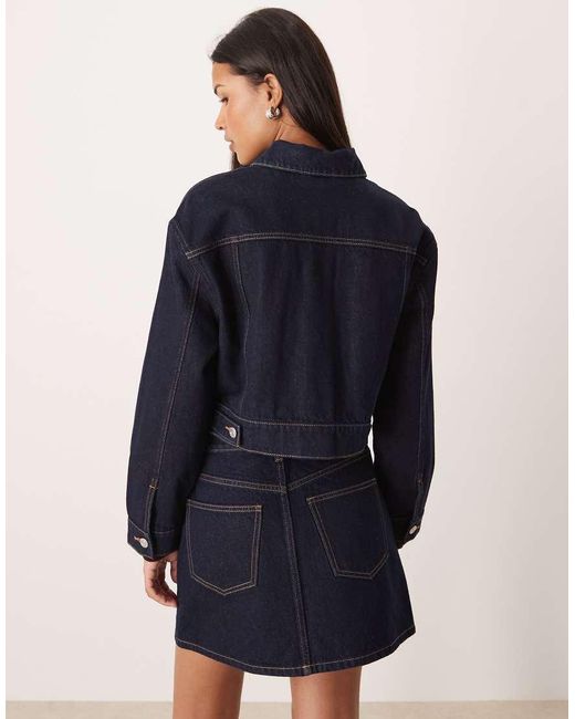 ASOS Blue Crop Denim Jacket