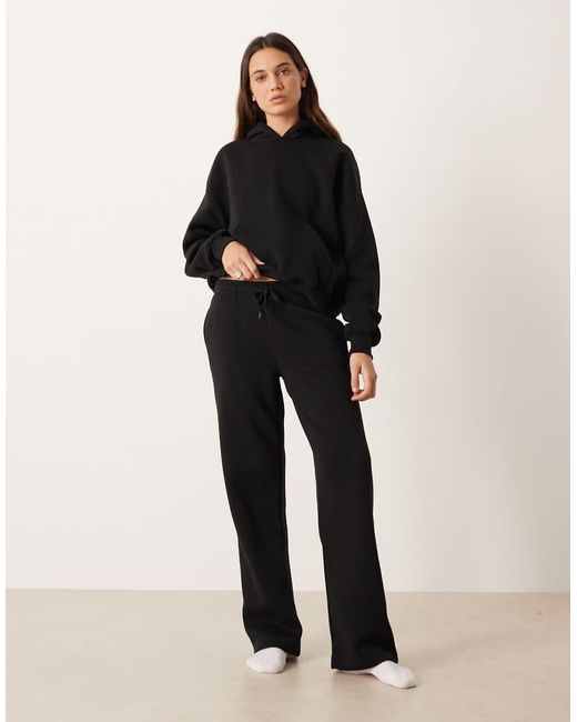 Gina Tricot Black Co-Ord Loose Fit Straight Leg Joggers