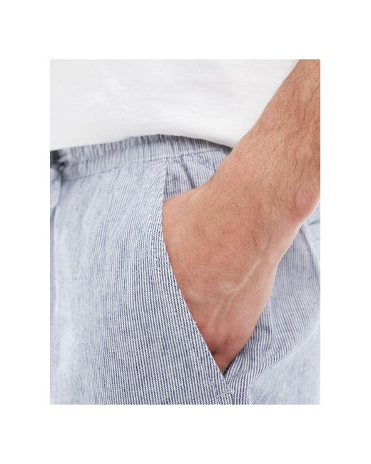 Pantaloncini comodi lavaggio medio fiammato di Abercrombie & Fitch in White da Uomo