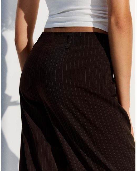 Bershka White Wide-leg Trousers