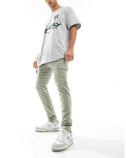 ASOS Multicolor Skinny Cargo Pants for men