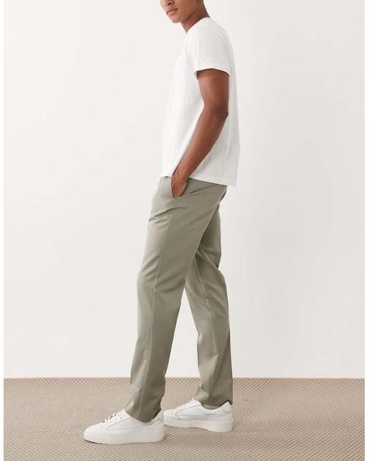 ASOS Natural Smart Slim Pants for men