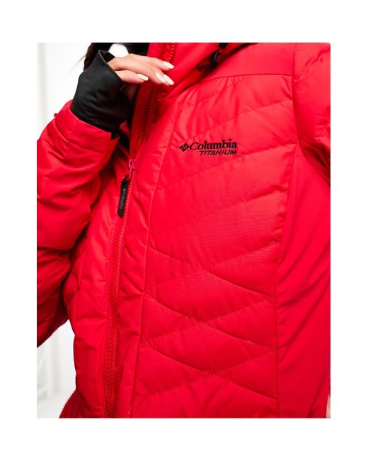 Bird mountain ii - giacca da sci isolante rossa di Columbia in Red