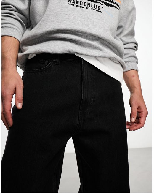 Weekday – galaxy – gerade geschnittene baggy-jeans in Gray für Herren