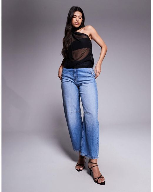 Fashionkilla Black Sheer Mesh Neck Tie Top