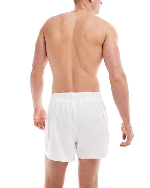 ASOS White Swim Shorts for men