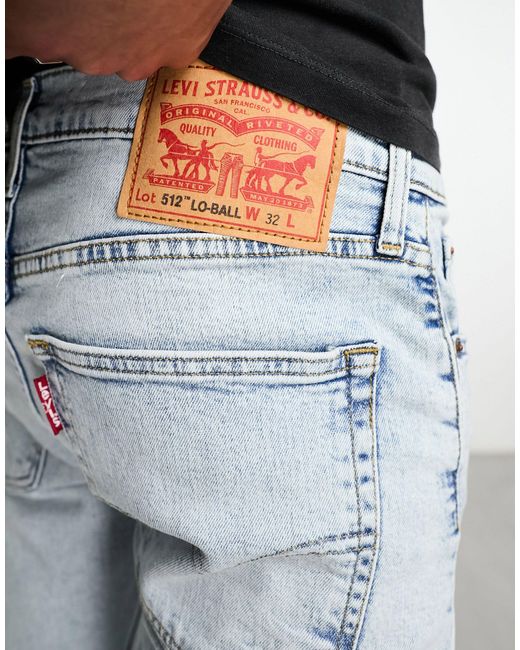 Levi's 512 Slim Taper Jeans in White for Men | Lyst Australia