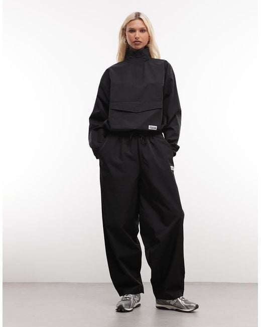 ASOS Black Weekend Collective Co-ord Nylon Funnel Neck Windbreaker