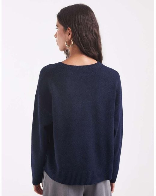 ONLY Blue O-neck Knitted Jumper
