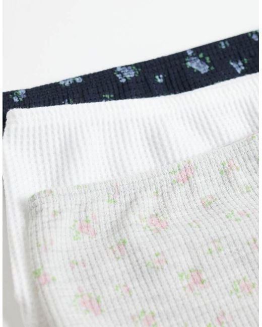 ASOS White 3 Pack Waffle Boy Short