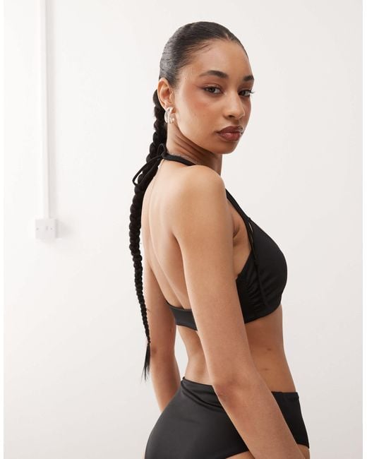 Weekday Natural Mix & Match Twist Front Bikini Top