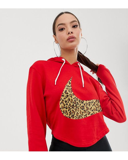 nike red cheetah print shirt