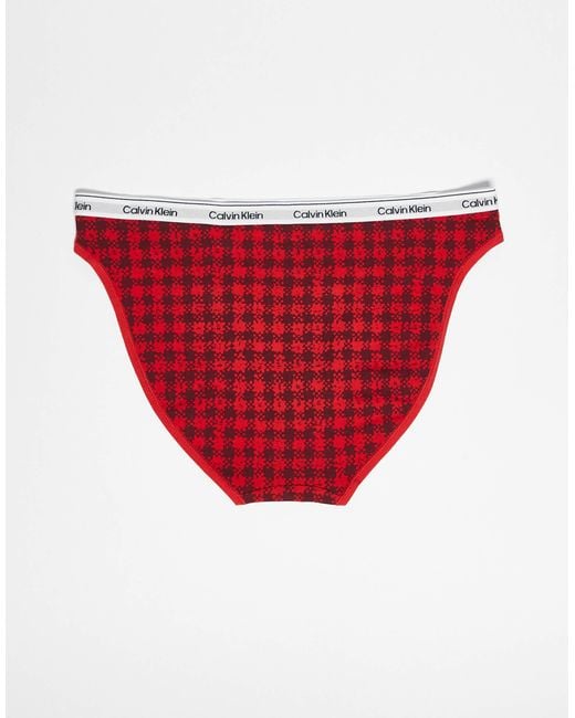 Calvin Klein Red – icon logo – 3er-pack bikinislips