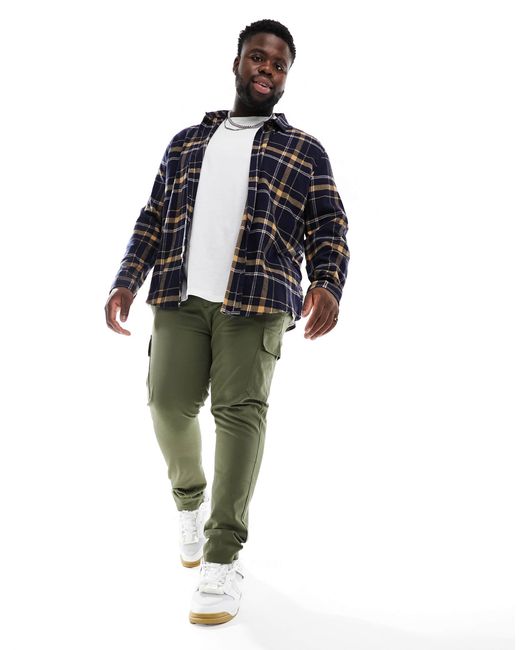 Pantalon skinny cargo - kaki ASOS pour homme en coloris Natural