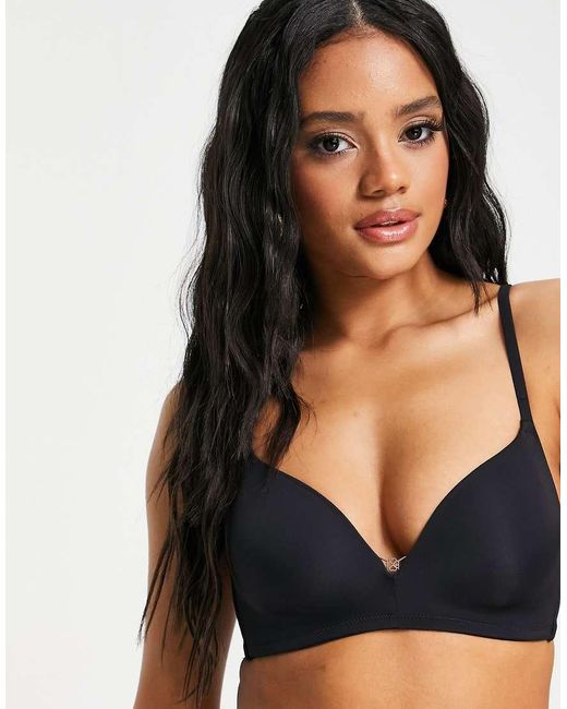 DORINA Black Fili Nylon Blend Wireless T-shirt Bra