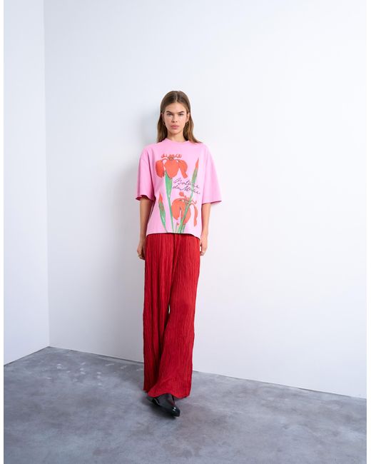 TOPSHOP Red – oversize-t-shirt