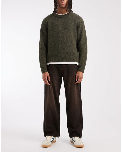 Jack & Jones – alex – weite jeans in Black für Herren