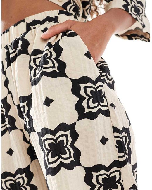 Object White Loose Shorts Co-Ord