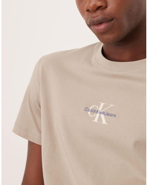 Calvin Klein – t-shirt in Natural für Herren