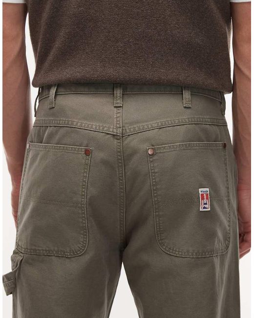 Wrangler Green Double Knee Carpenter for men