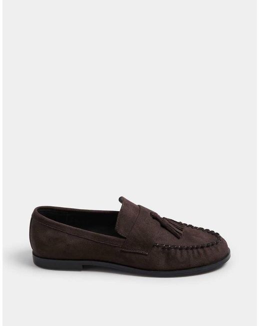 Long Tall Sally Brown Flat Loafers