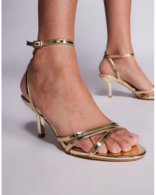 Public Desire Brown – juliette – riemchen-sandaletten