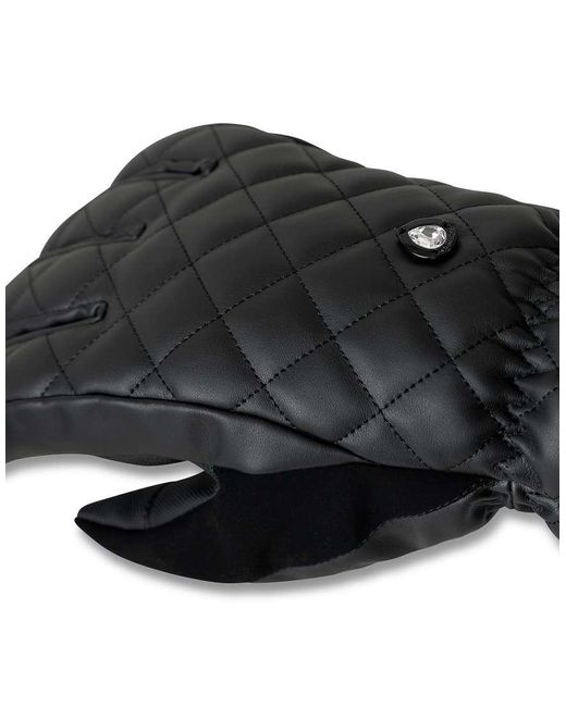Dare 2b Black Swarovski Faux Gloves