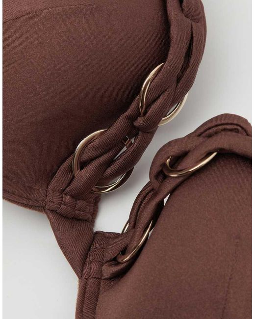 Tezenis Brown Push Up Royal Essence Bikini Top