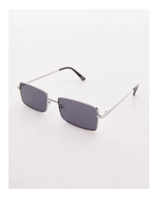 Cinthia - occhiali da sole rettangolari di TOPSHOP in Black