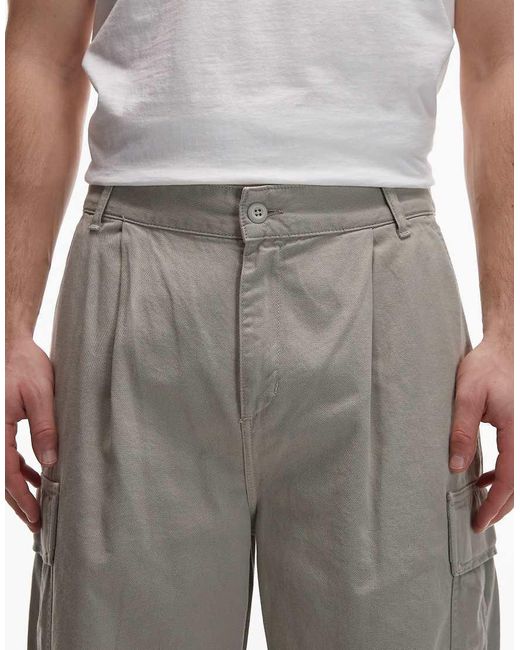 Carhartt Gray Cole Relaxed Cargo Trousers for men