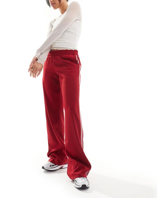 Motel Red Side Stripe Tracksuit Trousers