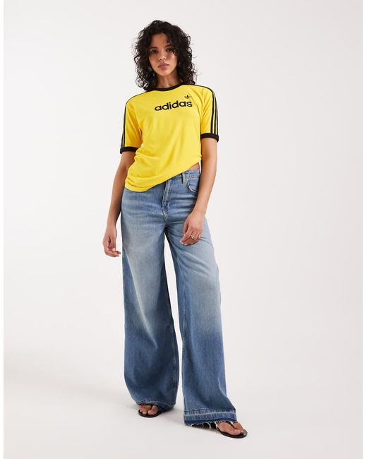 Adidas Originals Yellow Logo T-Shirt