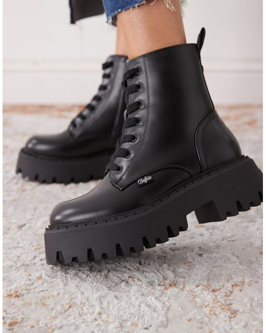 Buffalo Blue – schnürstiefel