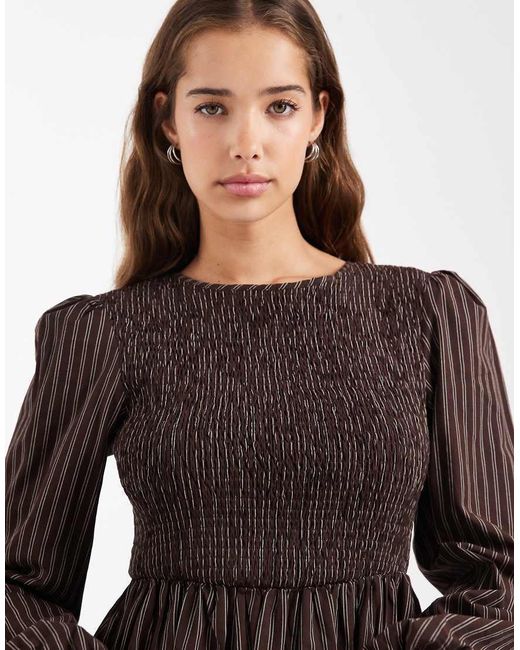Daisy Street Multicolor Volume Sleeve Midaxi Dress