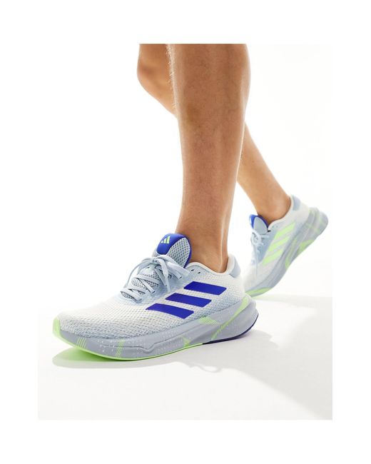 Adidas running - supernova stride - baskets - blanc, bleu et vert Adidas Originals pour homme en coloris Blue