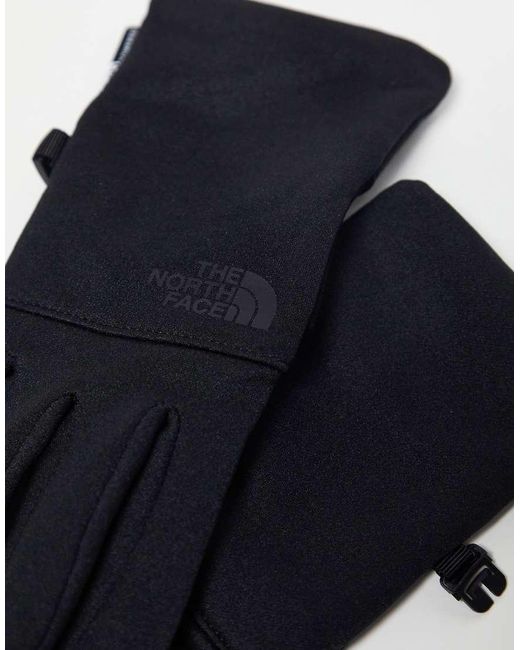The North Face Black Etip Touchscreen Gloves for men