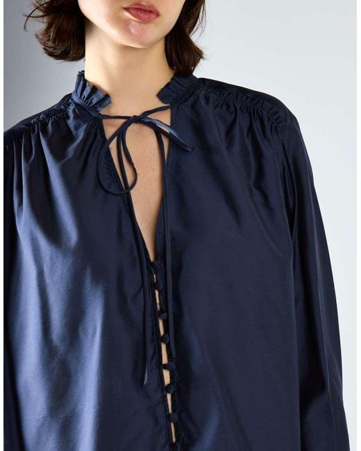Glamorous Blue Boho Blouse