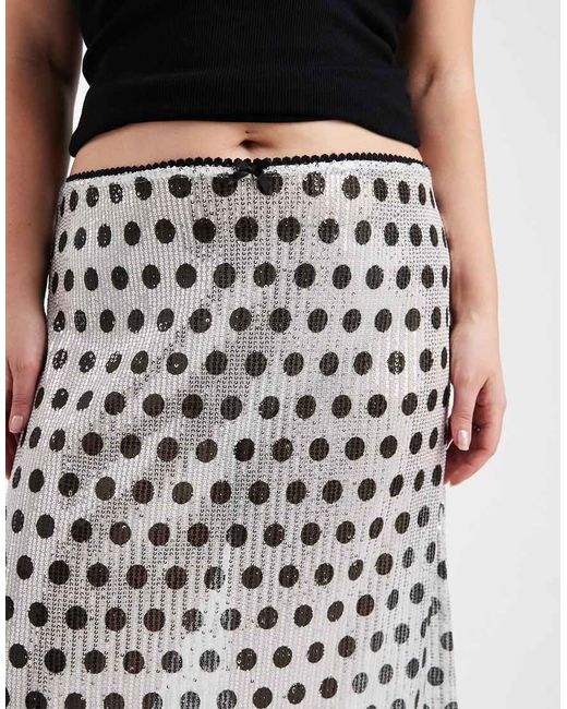 Collusion Black Plus Sheer Awkward Length Skirt