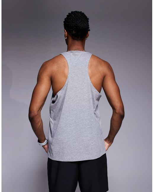 4505 Gray Icon Cotton Stringer Singlet With Quick-dry Finish for men