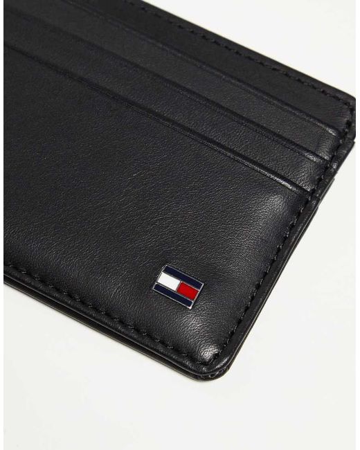 Tommy Hilfiger Black Eton Credit Card Holder for men