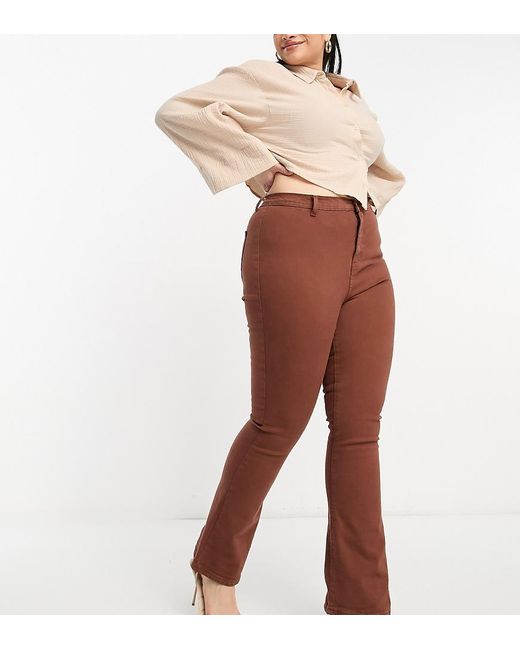 Don't Think Twice White Dtt Plus Bianca High Waisted Wide Leg Disco Jeans