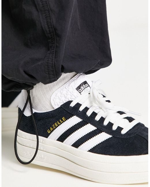 Adidas Originals Gazelle - Bold - Sneakers Met Plateauzool in het Black