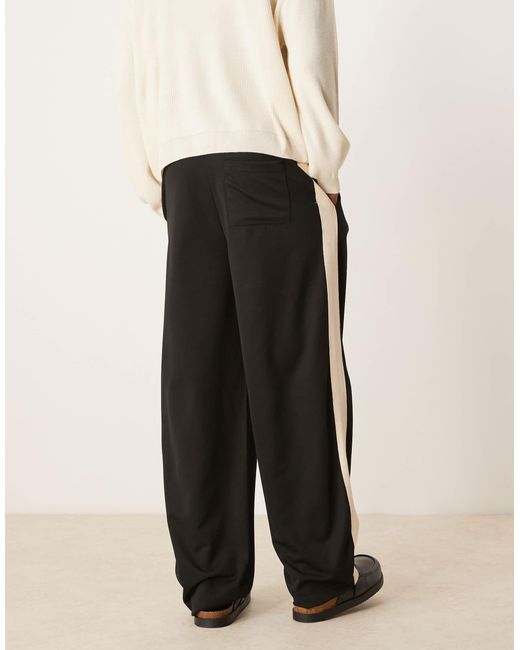 ASOS Natural Super Baggy Jogger With Taping for men